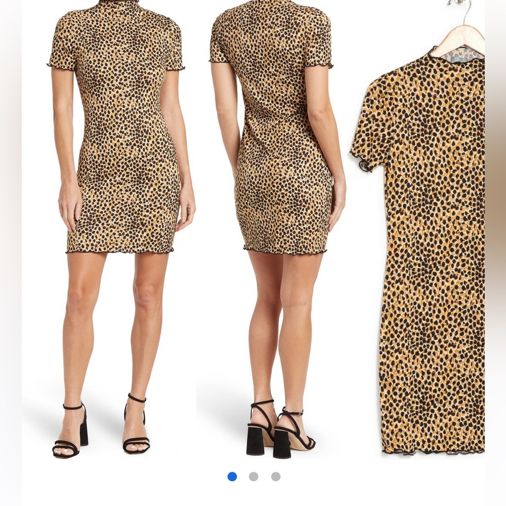 Mock Neck Minidress Large